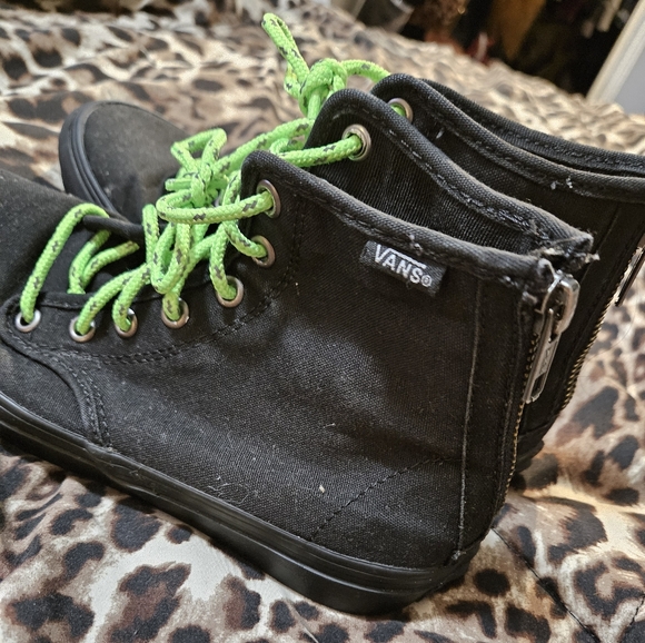 Vans Solid Black High Tops - Picture 3 of 8
